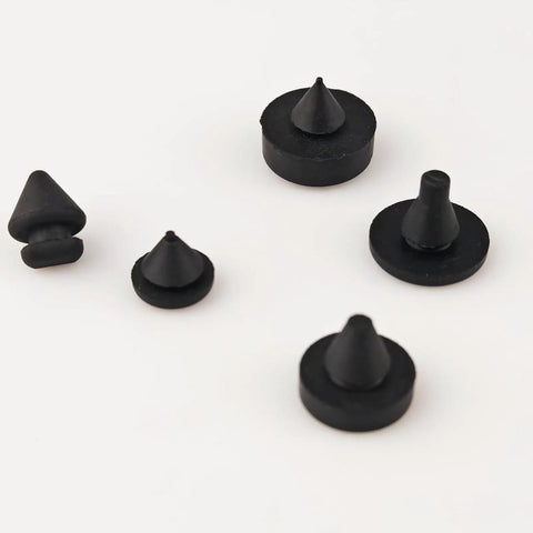 Go-To Heavy-Duty Rubber Bumper Kit For Cars And Trucks - 160-Piece Black Bumper Stopper Assortment on white background