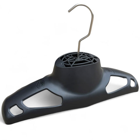 JetDry Gear Dryer High Airflow Drying System For Wetsuits Dry Suits Fursuits And Outdoor Gear With 12V And 120V Power Cords shown.