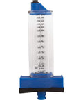 Top Mount Flowmeter For 2 Inch PVC Pipe, 40 To 140 GPM Range, front view of pool filtration system meter