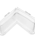8 Piece Rubber Furniture Angle Foot Pads And Corner Protectors For L Shaped Edges Reusable Floor Safe Leg Covers side view