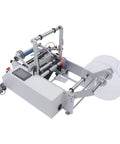 Semi Automatic Round Bottle Labeling Machine With Fiber Optic Sensor, 300W Electric Label Applicator side view with reels.