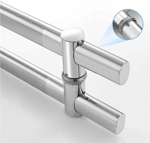 Close-up of Heavy Duty Stainless Steel Sliding Barn Door Handle 24 Inch Built To Last Pull Push Door Hardware for durability detail