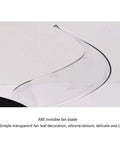 ABS invisible fan blade of 42 Inch Crystal Chandelier Ceiling Fan With Invisible Blades And Wall Control featuring slick airflow.