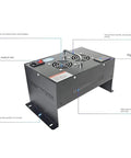 Beast Mode Led Uv Curing Lamp With A Bold Digital Screen For Crushing Cure Times On 3D Printer Resin And Shadowless Glue Across Wide Conveyor Lines Up To 600 Mm At 365 Nm, showing digital timer and air-cooled heat dissipation.