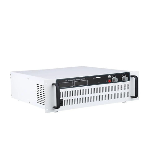 Heavy Duty Variable AC To DC Power Supply 220VAC To 20VDC 250 Amps 5000 Watts adjustable output, featuring front controls and ventilation.