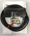 Keyence CZ-V21AP Fiber Optic Color Mark Sensor with cables and mounting hardware for automation use
