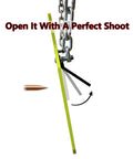 AR500 Steel Target Silhouette With Four Inch Bullseye Reactive Center Gong Opens And Resets On Hit Neon Color Powder Coat