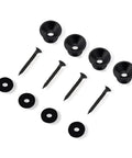 Heavy Duty 254 Piece Guitar Screw Kit With All Stainless Steel Fasteners For Strat Tele And Gibson axe, black screws and washers.