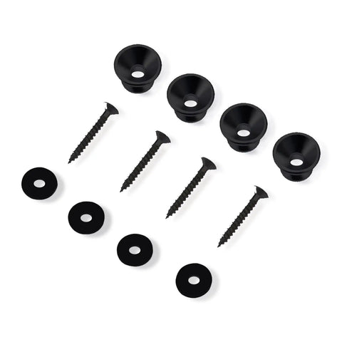 Heavy Duty 254 Piece Guitar Screw Kit With All Stainless Steel Fasteners For Strat Tele And Gibson axe, black screws and washers.