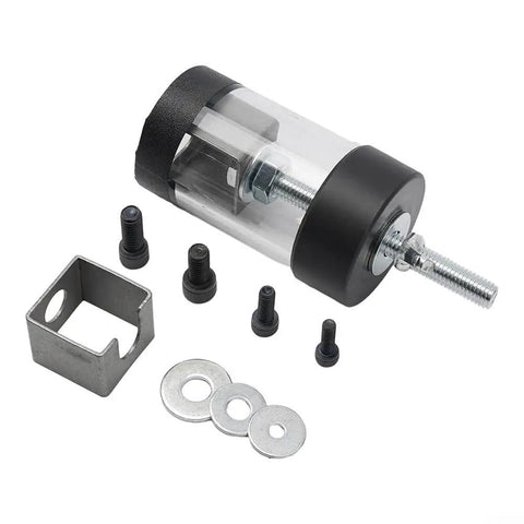 Guitar Knob And Bushing Puller Tool For Removing Knobs And Bridge Studs With Rubberized Base components displayed on white background.
