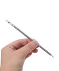 Copper Soldering Iron Tip With Quick Heat For Electronics Soldering Station Long Conical Fine Tip With Precise Temperature Control Great For PCB Repair And Tip Replacement, held in hand