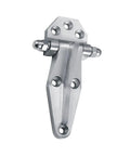Heavy Duty Refrigerator Door Hinge Replacement Fridge Steel Hardware showing single stainless steel hinge with mounting holes.