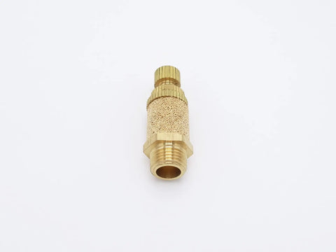 Heavy Duty Brass 1/8 Inch Male Npt Pneumatic Muffler Exhaust Throttle Air Filter for industrial noise reduction.