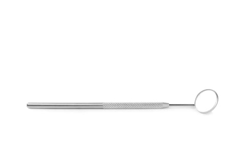 Durable Stainless Steel Dental Mirror For Gums Cavities And Tongue Inspection Handheld Dentist Tool With Clear Visibility From Every Angle And Easy Maintenance For Daily Use By Dental Assistants, stainless steel handle