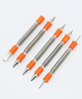 Alloy Steel Spring Punch Kit With Center Punch Nail Punch Pin Punch And Cold Chisel In Compact Orange Handle For Metalworking And Precision Marking In Everyday Workshop Tasks, 5-piece set