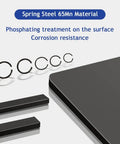 120Pcs GB895.2 Shaft Snap Ring Set 65Mn Steel Wire Retainer Clips Bearing Stop Rings Round Wire Rings For Shafts And Axles Must Have Assortment Kit