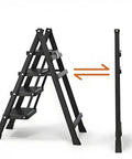 Pro Grade Electric Attic Staircase With Remote Control And Foldable Telescopic Ladder For Smooth Loft Access, shown in folded and unfolded positions.
