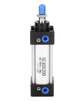 Double Acting Air Pneumatic Cylinder Made From Aluminum Alloy For Industrial Automation Systems SC40X200 close-up view