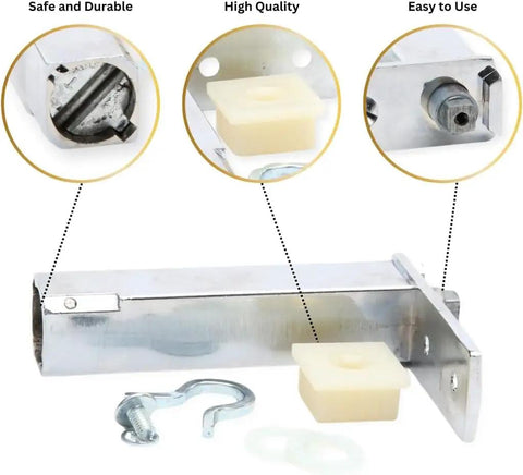 Top Left Door Hinge Cartridge For Refrigerator Replacement Fits 870837 Right And 870838 Left Side Heavy Duty Hinges 2 Pack Premium Door Hinge Kit Built To Last showing components and installation features