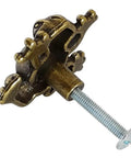 Six Piece Frog Shaped Cabinet Handles Crafted From Solid Zinc Alloy Rust Proof Drawer Pulls And Dope Animal Knobs For Dresser Kitchen Cupboards Quick Mount Screws Included Fly Modern Home Decor Furniture Hardware, gold frog knob with screw detail.