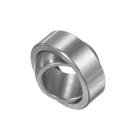 Ge17C Sealed Spherical Plain Bearing 17mm X 30mm X 14mm steel bearing showing smooth surface and inner hole for heavy truck use.
