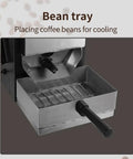 Bean tray for the Compact 200 Gram Coffee Roaster Machine With Nine Smart Temp Curves And Built In Smoke Filter for cooling coffee beans.