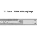 Pro Grade Stainless Steel Vernier Caliper 0 To 12 Inch 300mm Micrometer Style Measuring Tool with engraved scale