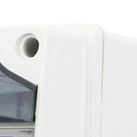 Close-up of the Heavy Duty Programmable Timer Switch For Pool Pump And Heater with LCD display and weather-resistant housing.