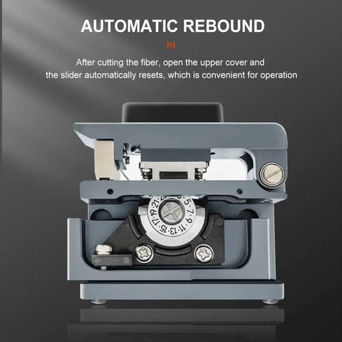 Dope Pro Grade Fiber Cleaver For FTTH Splicing With CNC Aluminum Body demonstrating auto return feature