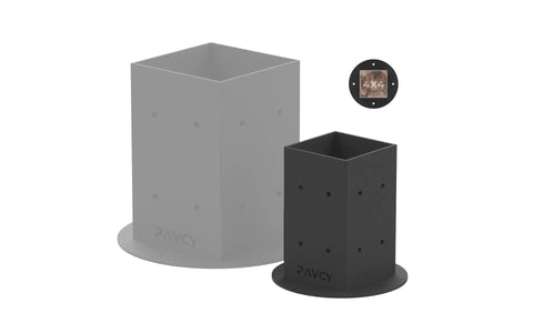 Heavy Duty Post Base Bracket For 4x4 And 6x6 Posts With Quick Install For Pergolas, Fences, Deck Rails, Gazebos, And DIY Friendly Outdoor Projects Set Of 2 Black Weatherproof