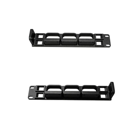 Premium 19 Inch Rack Mount Bracket Compatible With JetKVM Device Modular three slot mount for secure installation.