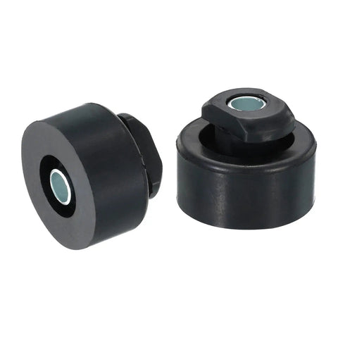 Tough As Nails 1.6X1.2 Inch Rubber Mounting Feet And Anti Vibration Pads 4 Pack With Iron Tubes, black rubber isolators.