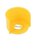 Yellow 72x72x48mm Plastic Half Circle Emergency Stop Switch Push Button Protective Cover Pack Of 2 22mm
