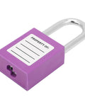 5 Pack 38mm Industrial Safety Padlocks Lockout Tagout Kit With 10 Keys And Writable Labels NonConductive For Machine Building Electrical Maintenance Built Tough As Nails And Resists Impacts Standing Strong Through Freezing Or Scorching Temps. Purple 38mm nylon safety padlock with writable label