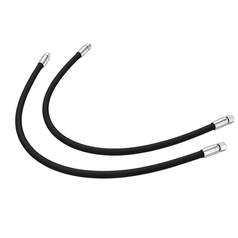 Heavy Duty Mini Excavator Hydraulic Hoses Set 32 Inch With One Quarter Inch Connectors Two Pack High Pressure Rubber Hoses