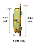 2 Pack Sliding Patio Door Roller Assembly With 1-1/4 Inch Steel Ball Wheel Bearing Side Adjustable Replacement, dimensions shown