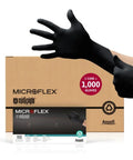 MidKnight MK 296 Disposable Nitrile Gloves With Full Texture For Automotive Work Black X Small Size Grippy Durable Industrial Safety Gloves Case Of 1000