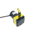 400mm Stroke Displacement Sensor With Draw Wire Encoder For Push Pull Output And Motion Position Sensor High Precision Displacement Measurement Tough As Nails Build 400mm Range compact black-yellow unit with cable