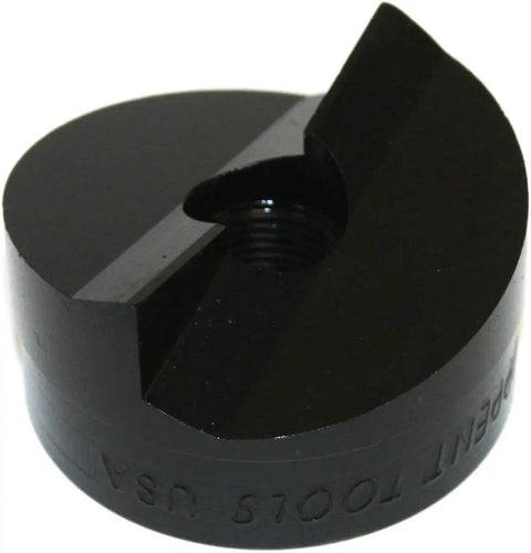 Piece Maker Hydraulic Knockout Set For One Half To Two Inch Conduits, steel punch component, side view, for conduit installation