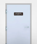Two Pack Authorized Personnel Only Sign Self Adhesive Aluminum Wall Door Sign 9 X 3 Inches Black White Rustproof Heavy Duty Metal Sticker for Office Shop Gym Lab on door