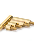 Brass M3 Hex Standoff Spacer Kit For Electronics DIY 30 Piece Dual Threaded Nut Bolt Set For PC Builds Circuit Boards And Enclosures Easy Mount Tight Fit High Quality Hardware, brass hex spacers with threaded ends