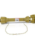 Heavy Duty PTO Drive Shaft With 6 Spline Ends And 1 3 8 Inch Fit, Series 4 Tractor Driveline Built For Rough Farm Work, Tough As Nails Slip Clutch, 20CrMnTi Steel U Joint And Heavy Q345 Tube For Agricultural Machinery, with safety chain
