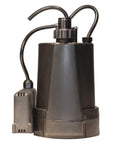 One Quarter Horsepower Automatic Utility Pump For Basements Spas Small Pools Flat Roofs And Window Wells With Auto Shutoff