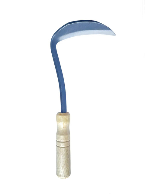 Left Handed Garden Weeder Tool With Sharp Edge Sickle Hoe for Precision Weeding and Grass Cutting in Tight Spaces Ergonomic Lefty Tool