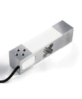 Single Point Load Cell For Weighing Platforms, Heavy Duty Rectangle Cantilever Sensor, Ultra Stable 0.2% Accuracy, Real Time Test Compression Force, Beefy Weight Sensor For 0 to 350KG Capacity, alloy material, side view