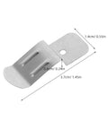 Glass Quick Mounting Hook Bracket Clips Set 50 Pcs Scratch Free Installation No Drill Stainless Steel Edge Grip Punch Free Mounting