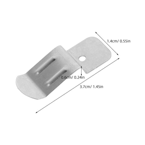 Glass Quick Mounting Hook Bracket Clips Set 50 Pcs Scratch Free Installation No Drill Stainless Steel Edge Grip Punch Free Mounting
