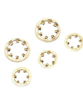 Brass Internal Tooth Star Lock Washers Set 200 And 500 Pcs M3 M4 M5 M6 M8 M10 Serrated Gasket Prevents Loosening From Vibration And Rotation