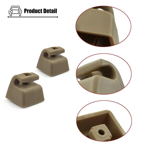 Jaguar Sun Visor Clips Set Of 2 For XJS XJ6 XJ12 1975 To 1994 Replacement Sun Visor Hooks HMD1084AAAEE detail view