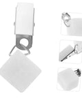 Six Pieces Gold Rectangle Tablecloth Weights Clips with sturdy white marble for outdoor use